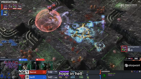 StarCraft II pro herO thinks he won the tournament, but finds out it's a bracket reset and he still has another match