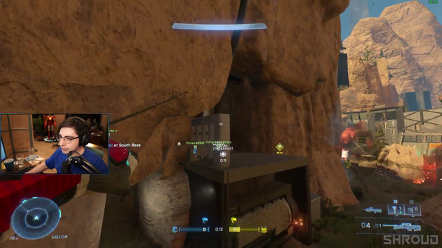 Shroud in his First Halo: Infinite Match