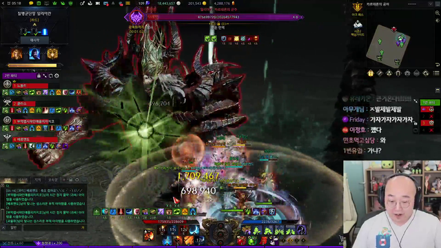 한동숙 and his raid group clear akkan hard mode after 20 hours