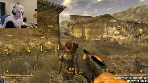 This is how XQC is playing Fallout New Vegas