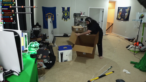 Esfand gets a package from Korea
