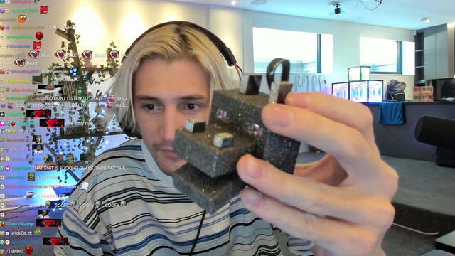 xQc shows his new trophy