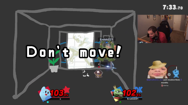 Erobb rages after losing a laggy match