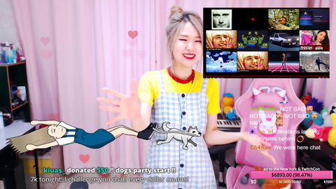 HAchubby reaches dono goal FeelsStrongMan