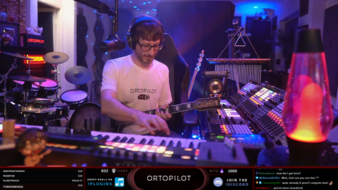 Live loop music streamer experiments with live video effects