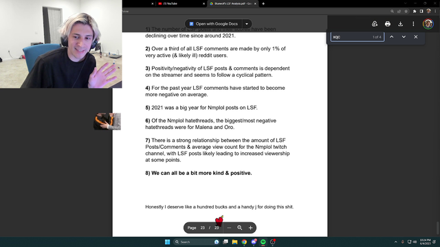 xQc on the reason why Nick and Melena get the most/biggest negative hatethreads on LSF