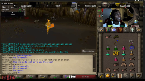 Soulja Boy enthusiastically describing his feats during Dragon Slayer