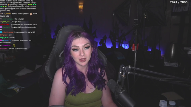 Justaminx records a domestic at the pre party for the streamer awards