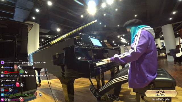 Hachu plays Chandelier