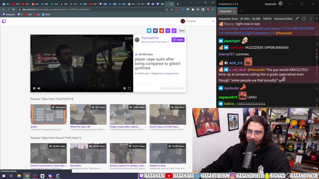 Hasan using the F word against italians (trigger warning: racism)