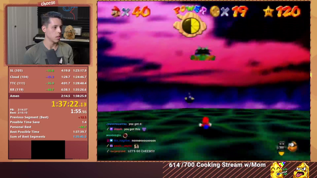 Cheese beats SM64 120 star WR with 1:37:50