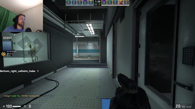 God gamer stealthily moves behind the enemy team