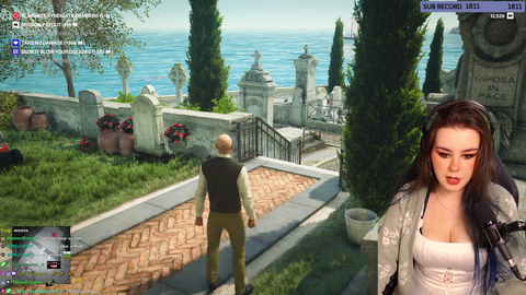 Streamer's cat decides to end her entire Hitman run