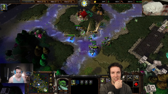 Grubby watches Tyler flame in his first WC3 Ladder game loss