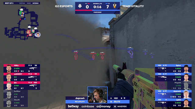 m0nesy 1v4 against Vitality