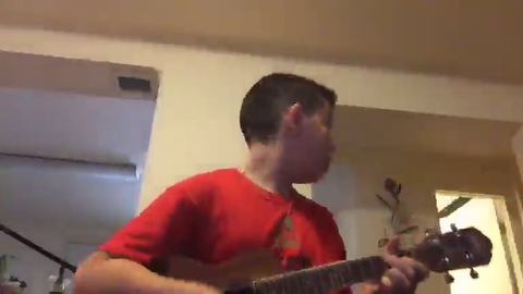 Streamer gets beat up by his older sister for playing the ukulele