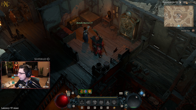 Shroud reaches level 100 in diablo 4