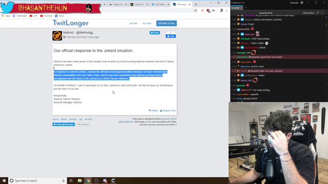 BOOMER reacts to Jokerd being kicked off of Method