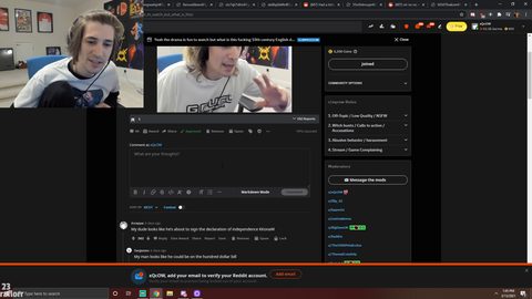 xQcOW - xqc got an warn from twitch for this