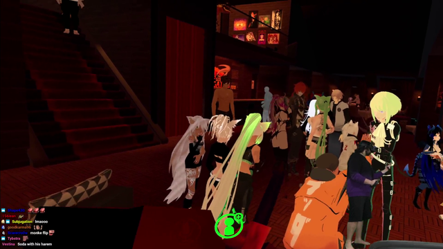 Chance and Esfand playing special Olympic games VRChat