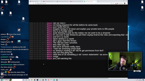 Destiny fires shots at Maya again