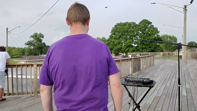 Kids bully musician at skate park