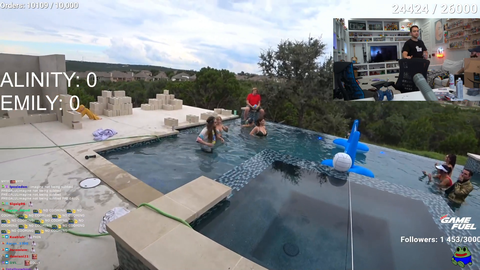 Just when the pool stream was about to start
