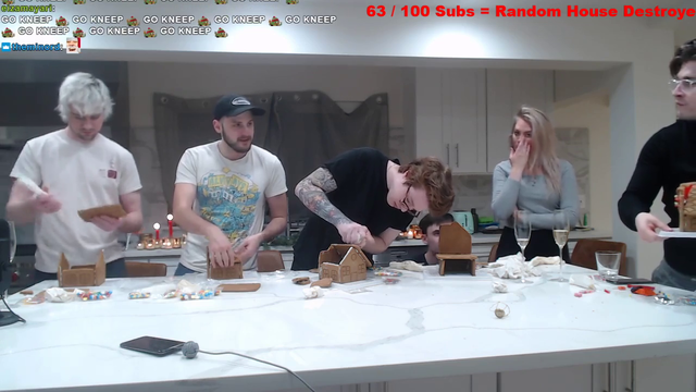 ludwig tries showing his gingerbread house