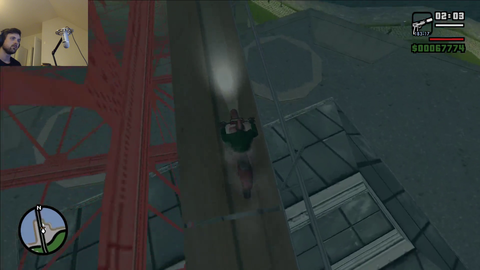 Forsen gets to the waypoint in a bike instead by foot, glitches out the game