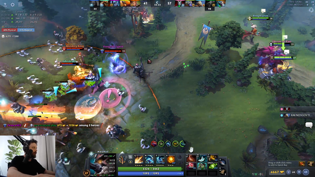 Dota forsen pulls off a sick move, followed by amazing team strategy