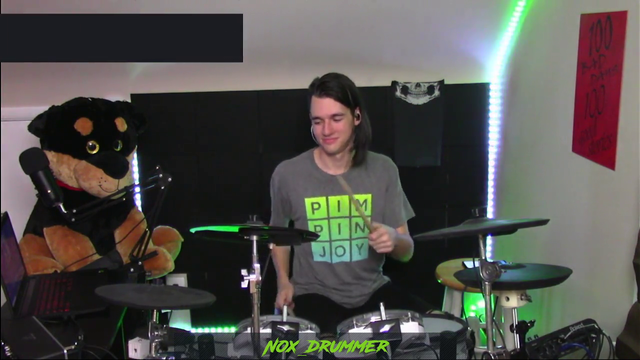 Drummer plays "Hamster song" with a Randomized drum kit