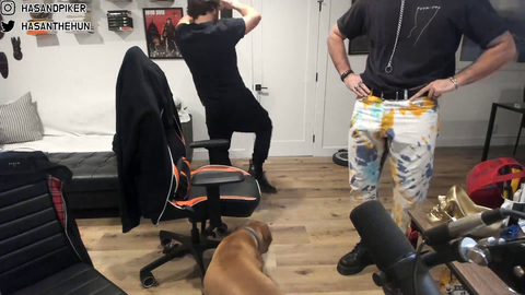 Two Boomers dancing to banger Syrian military propaganda music