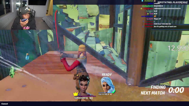 Lil Kid gets pressed for saying the n word on Kai stream