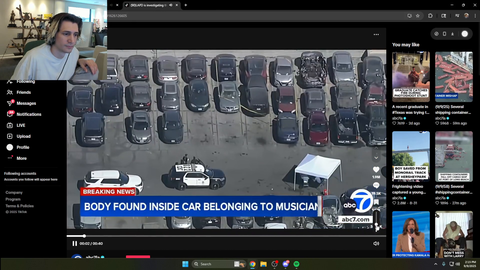 Body found inside streamer D4vd's car
