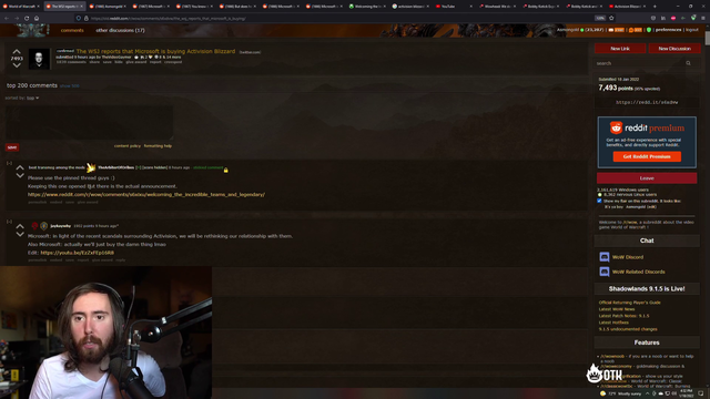 Asmongold loves Reddit moderators