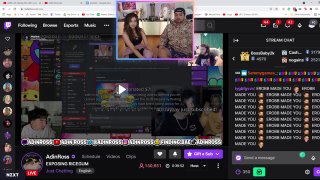Erobb221 Makes Adin Ross