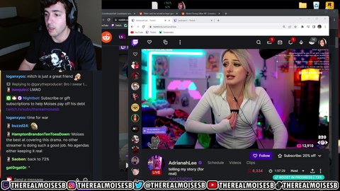 Streamer whos friends with both Miz and Adriana says more allegations are coming