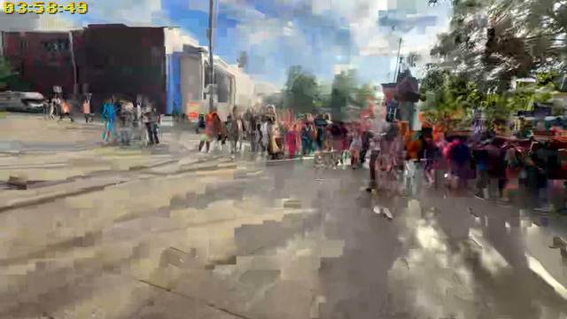 random woman tries to end the stream by grabbing the camera of Benjamool in Hamburg Germany