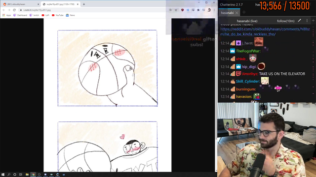 Hasan is losing it in light of recent events.
