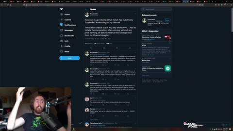 Asmongold on Twitch's lack of communication