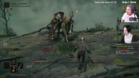 Japanese Streamer Duo Blluist Defeat Margit using Split Controls