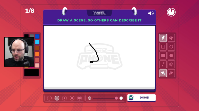 Northernlion draws a nose