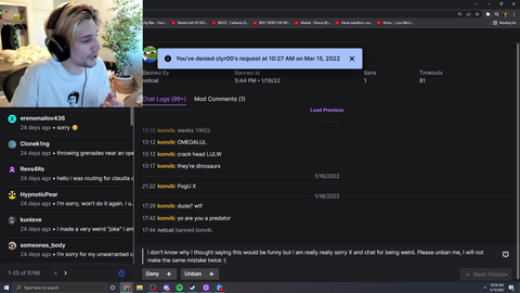 Juicer speedruns Twitch ban appeals
