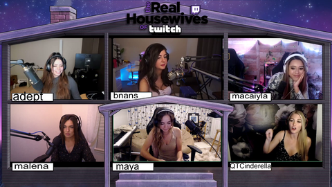 QT tells a story from a Twitch house party