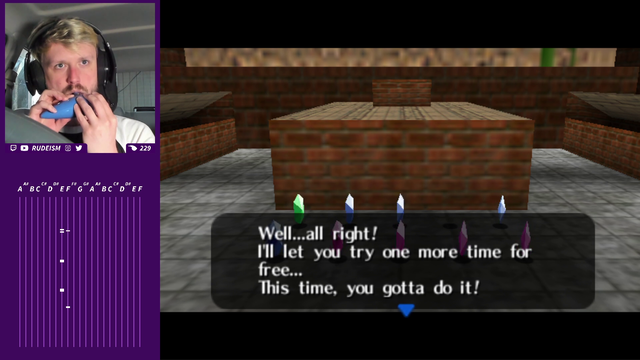 Streamer plays Ocarina of Time on an actual Ocarina