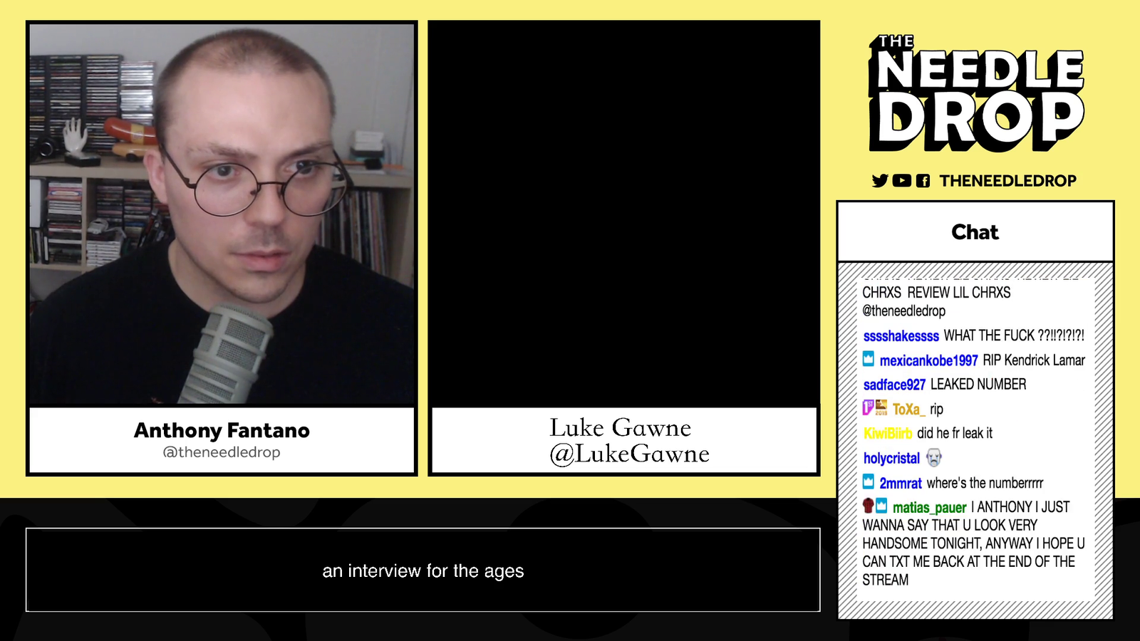 Anthony Fantano leaks Luke Gawne's number during a Facetime interview