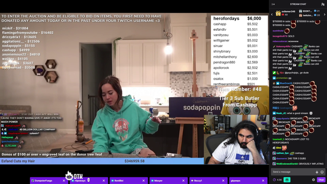 EsfandTV attempts get around 53K fee