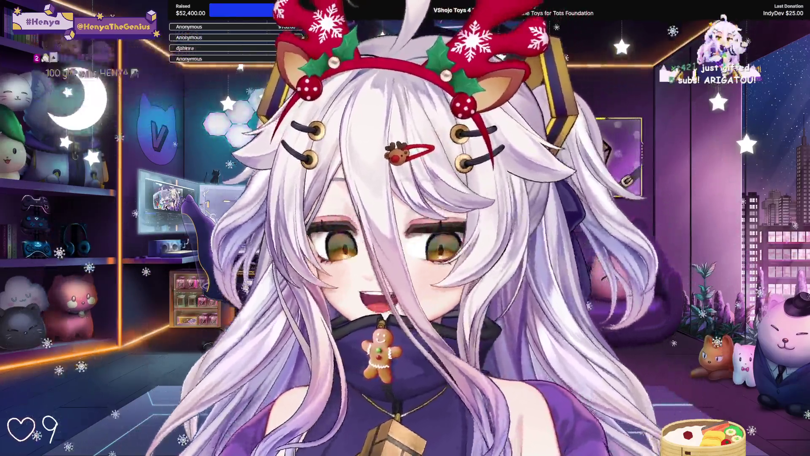 Henya gifts 100 subs but forgot who's credit card is connected to the account