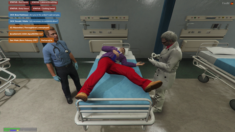 Young Dab in the hospital