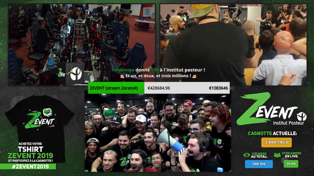 It's over ! 3.5 Millions Euros raised by the french community as they are finishing the event !
